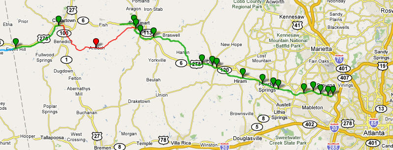 Silver Comet Trail Map